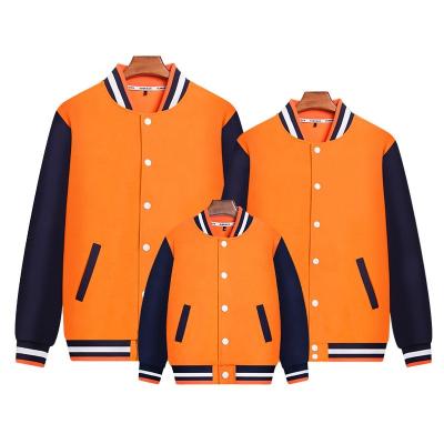 China Wholesale Waterproof Unisex Custom Letterman Jacket Mens Long Sleeve Fleece Baseball Jacket Plus Size Button Up Varsity Bomber Jacket for sale