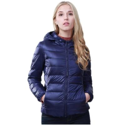 China OEM Fashion Woman Breathable Shorts Packable Quiltedl Lightweight Down Jacket For Winter for sale