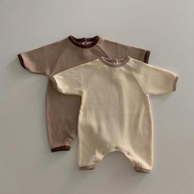 China Cute OEM Custom Logo Brand Clothes Oversized T Shirt Sweatshirt Toddler Baby Bubble Romper Organic Cotton Baby Clothes Top Wear for sale