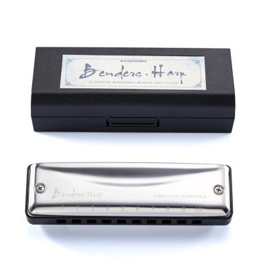 China Resin+Metal Kongsheng Bendersharp Professional 10 Holes Diatonic Harmonica For Beginner for sale