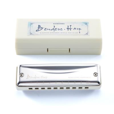 China Resin+Metal KONGSHENG 10 Holes Bendersharp Professional 10 Holes Diatonic Harmonica For Beginner for sale