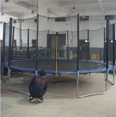 China With Protective Gymnastics Rebounder Fitness Park Equipment Folding Exercise Net Trampoline for sale