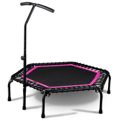 China Portable Professional Purple Black Mini Rebounder Bouncy Inflatable Jumping Trampoline for sale