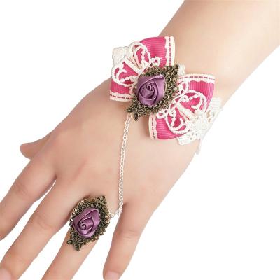 China Cute New Fashion Vintage Gothic Bracelet For Women Accessories Lace Up Bracelets Bangles Women Wrist Jewelry Wedding Party Jewelry for sale