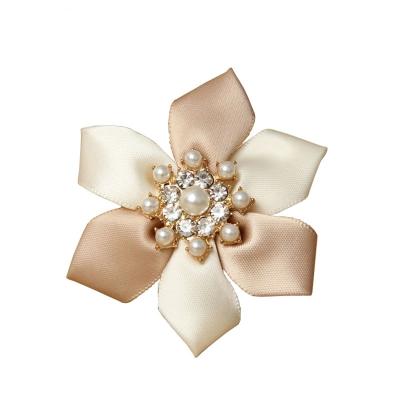 China ALLOY Handmade Women Party Accessories Vintage Bow Brooch For Women Flower Corsage Pin Brooch Jewelry for sale