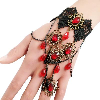 China Vintage Lace Casual Handmade Bracelet For Lady Party Jewelry Gothic Bangle Bracelet Women Accessories Wrist Jewelry for sale