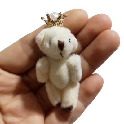 China Cute Fiber Gift For Girls Handmade Corsage Buckle Women Party Jewelry Fashion Girl Bear Pin Brooch for sale