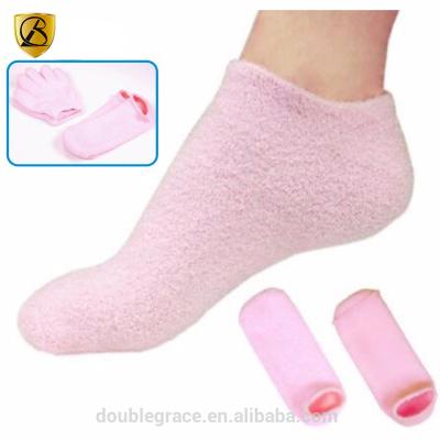 China Natural QUICK DRY copper brace feather yarn moisturizing gel socks for personal foot care for sale