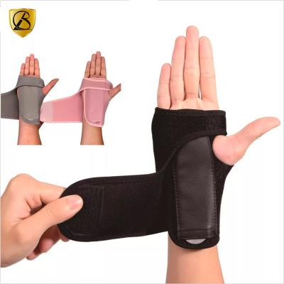 China Breathable Brace Adjustable Copper Sports Wrist Splint Fitted Steel Plate Wrist Support Brace For Carpal Tunnel for sale