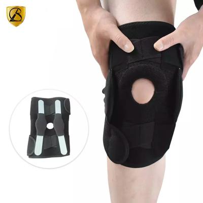 China Removable And Adjustable Hinged Universal Copper Knee Brace Joint Pads Sports Meniscus Protective Sporting Goods Football Knee Brace Pads for sale