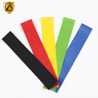 China Elastic Resistance Ring Hips O Training Fitness Band PE Latex Tension Ring Yoga Belt Five Ring Elastic Sets for sale