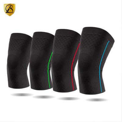 China Adult Sports Protective Gear Knitted Knee Pad Four Side Elastic Nylon Knee Pad Can Be Customized With Copper Sports for sale