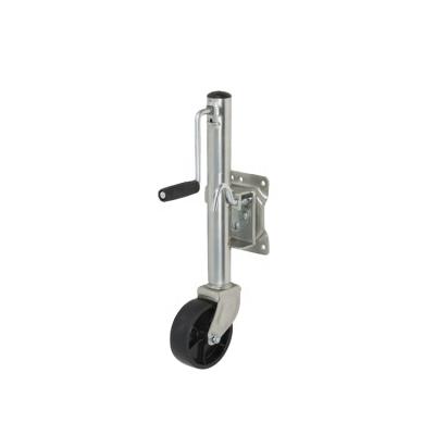 China Side Wind 1000lbs Jack Jockey Wheel Jack Bolt On Side Wind Swivel Drop Leg Trailer With Rubber Wheel for sale