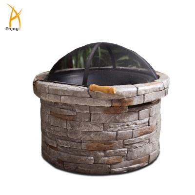 China Stored Burning Fire Pit Outdoor Wood Brick Wood Fire Pit for sale