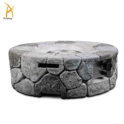 China Stocked Round Propane Fire Pit Outdoor Concrete Large Fire Pit for sale