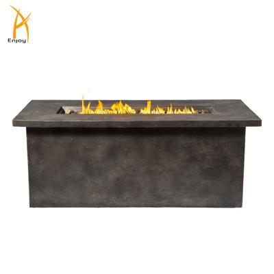 China Large Outdoor Table Stocked With Concrete Fire Pit Table for sale