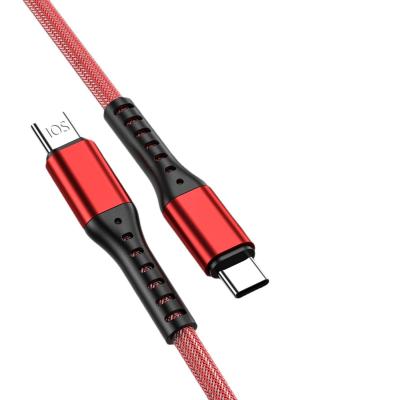 China Cable USB de tipo C a C trenzado de 60W / 100W 1m 2m Cable de datos de carga rápida en venta