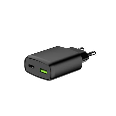 China GaN Fast Charge Wall Charger 2 Port USB A Type C Adapter 20W 30W 45W OEM for sale