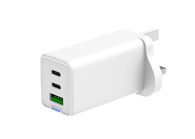 China Carga rápida GaN 65W Super cargador de pared rápido Adaptador de cargador de teléfono móvil en venta