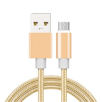 China Cable de carregamento trançado para Lightning / Android / Tipo-C 1M / 2M 5V2A / 5V3A Carregamento e transferência de dados feitos em 480Mbps USB2 personalizado.0 à venda