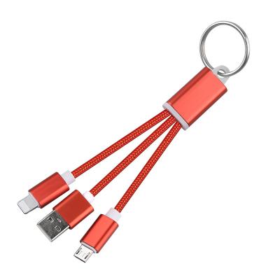 China USB2.0 Braided Charging Cable USB To Lighting/Micro 0.8M/OEM 5V2A/5V3A Red/Blue/OEM Customized Support for sale