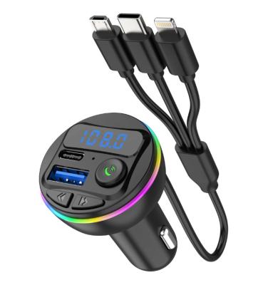 Chine Émetteur Bluetooth USB FM sans fil Chargeur de voiture avec mains libres Appel rapide à vendre