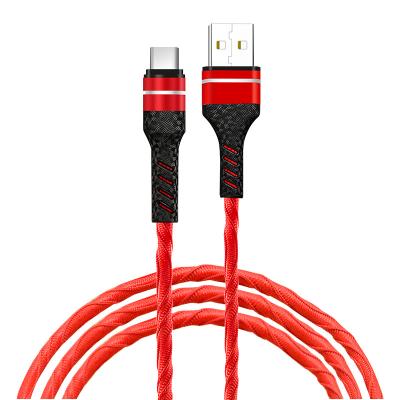 China Cable de carga USB 2.0 rojo de 1M de longitud para carga rápida y transferencia de datos en venta