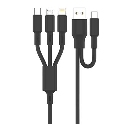 China 1M 3A TPE USB Cable Customizable 5 In 1 Data Cable For Mobile Phone Charging for sale