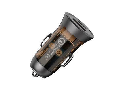 Cina Caricabatterie universali a doppia porta QC 3.0 50W PD Quick Power Type C USB Car Charger in vendita