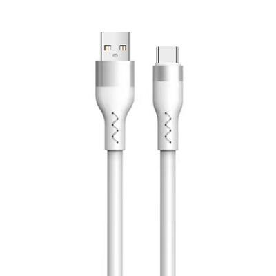 China Mobile Phone TPE USB Cable 2A / 3A USB A Charging Cable White Customized Length for sale