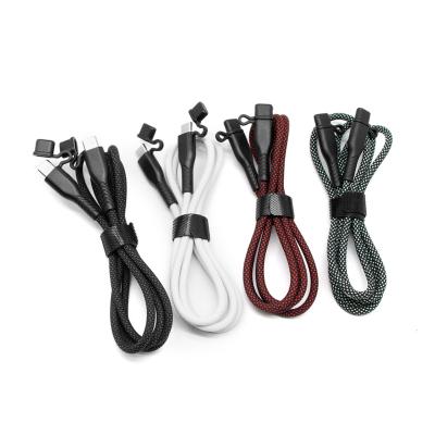 Chine Cable de charge tressé personnalisé avec capuchon de protection de type C à type C 1M à vendre