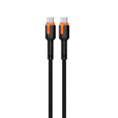 China CC60W / CL27W Cable de carregamento trançado 3A preto 1M / 2M Personalizado para telefone celular à venda