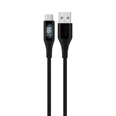 China Black Digital Display Multi Function Charging Cable CC60W / CL27W Fast Charging Cable for sale