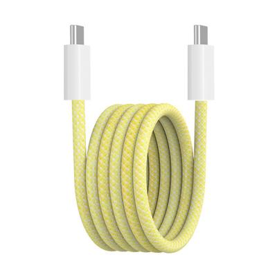 China Aluminum Connector USB C to USB C 60W / 100W Magnetic Braided Charge and Data Cable for Fast Charging for sale