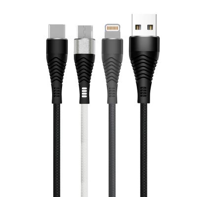 China 2A  TPE series 1M  Charging USBA to micro to typec to lighting USBC to Lighting to C   charge and data transfer Cable zu verkaufen