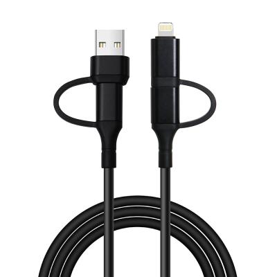 China 1M Customized Fast Data Transfer Braided Cable 4 in 1 USBA to TypeC and Type C to Type C for Charging for sale