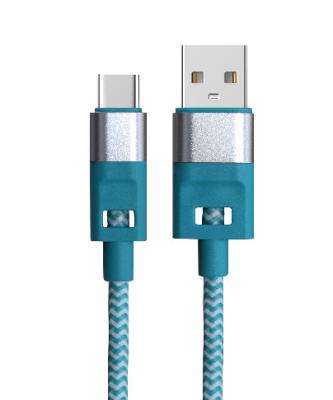 China 1m Braided USB 2.0 Charging Cable 5V 2A/5V 3A USB A Data Cable for Mobile Phone Charging Customizable for sale