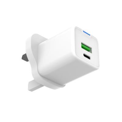 China USB A com porta dupla Tipo C 45W Carregamento rápido GaN Carregador USB 100V - 240V Carregamento rápido Carregador de bloco de energia à venda