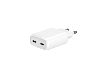 China EU plug  USB A and USB C Quick Charge USB Wall Charger GaN  QC USB A Wall Charger Adapter for sale