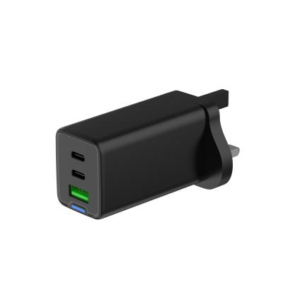 China GaN 65W Reino Unido EUA UE plug Fast Charging Super Fast Wall Charger Adaptador de carregador de telemóvel à venda