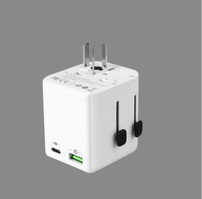 China 2025 LX Brand  Global Travel Power charger  USB A USB C Wall Charger For USA EU UK plug for sale