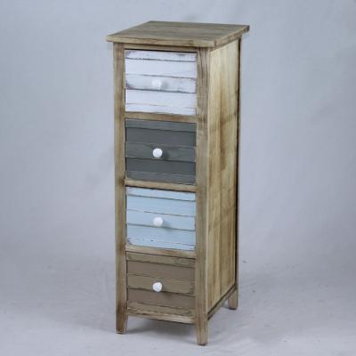 China Hot Selling High Quality Antique Wood Storage Cabinet 4 Drawer For Home Furniture for sale