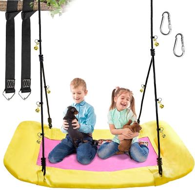 China High Quality Waterproof Astm Certificate Hexagon Flying Saucer Shaft Swing With Multi-strand Ropes Accessories for sale