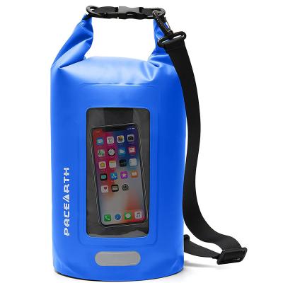 China Reflective Brand Floating Dry Bags Waterproof With Phone Bag 10L/20L/30L Cylinder Desktop Storage Inner Clear Bag for sale