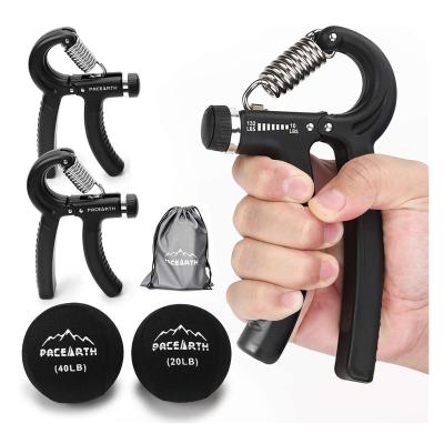 China Body Hand Grip Strengthener Workout Kit 10-132lbs Adjustable Resistance Grip Strength Trainer for sale