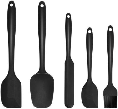 China BPA Free and Lead Free Nonstick Silicone Set 5PCS Kitchen Cookware Utensils Sets Heat Resistant for sale