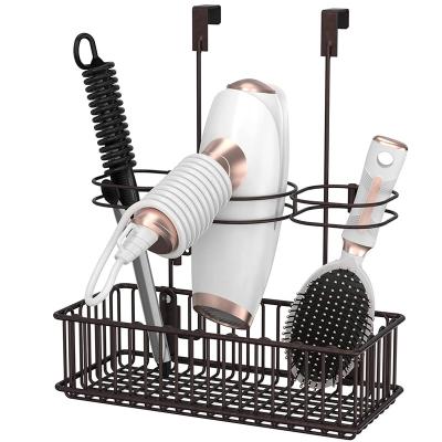 China ULG Sustainable Hair Dryer Rack Tools Organizer With 3 Adjustable Heights For Bathroom for sale