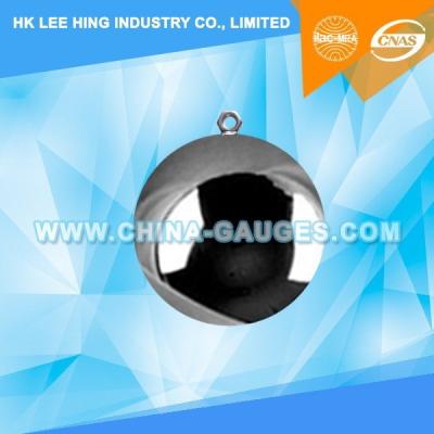 China 40mm 265g Steel Ball with Eyebolt of IEC60065 for sale