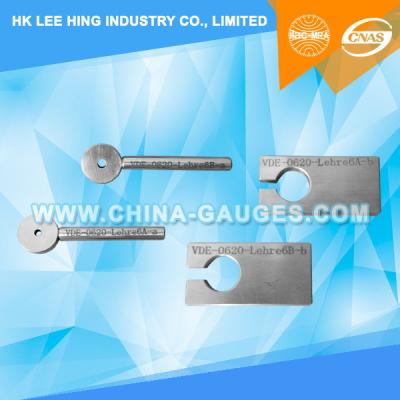 China DIN-VDE-0620-1 Lehre 6 Plug Gauges for Pin Diameter Testing for sale