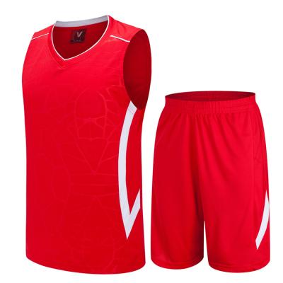 China NEW DESIGN ANTIBACTERIAL REVERSIBLE YOUTH UNIFORM DOUBLE MESH ADULT BASKETBALL BASKETBALL SET BASKETBALL HIGH QUALITY WEAR for sale